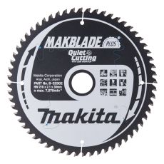 Makita pyörösahanterä 216mm 60-hampainen 30mm reikä puulle B-32502/B-08676